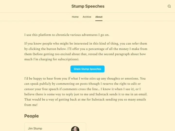 Stump Speeches publication artwork